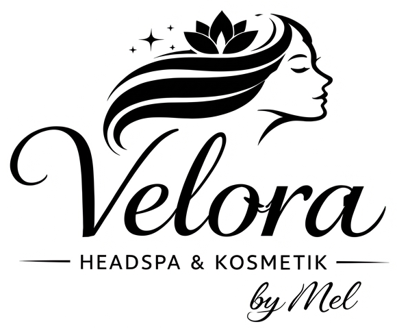 3D Logo Meliha Velora Headspa & Beauty by Mel