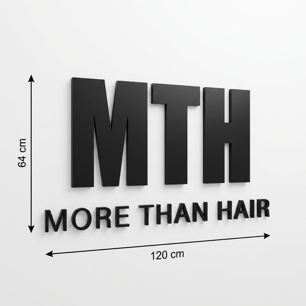 3D Logo Yuecel MORE THAN HAIR MTH