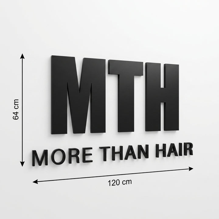 3D Logo Yuecel MORE THAN HAIR MTH