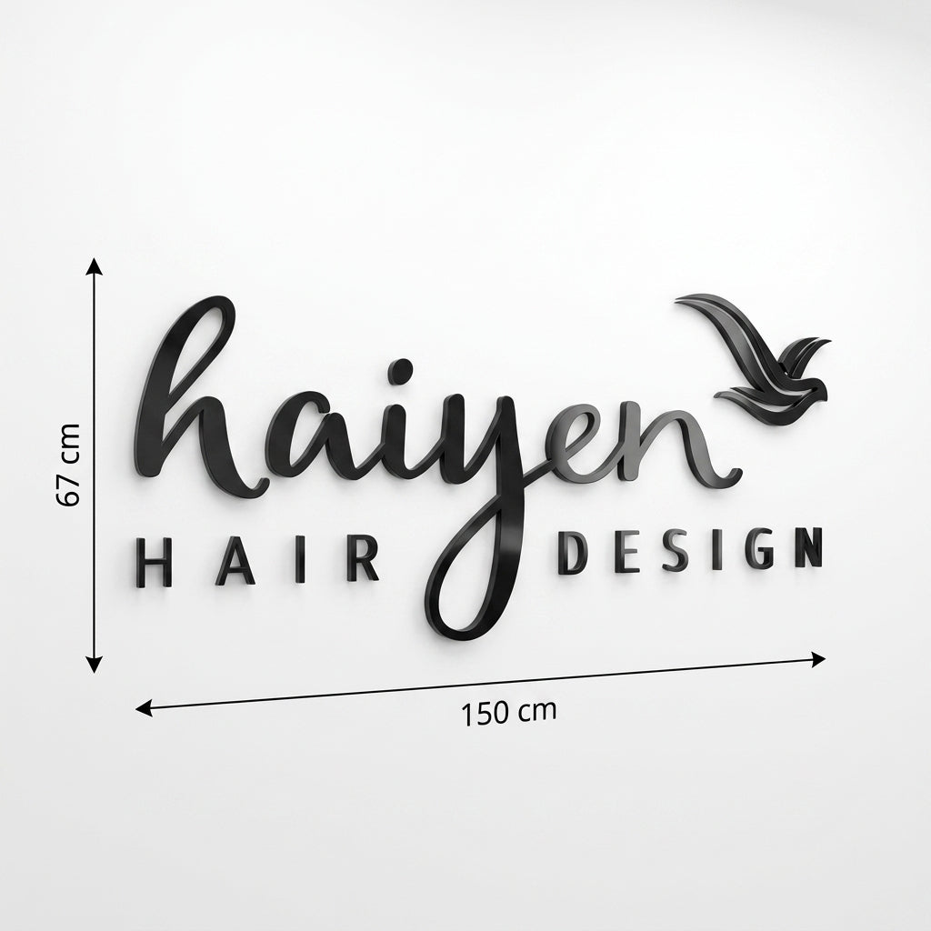 3D Logo Thi Hai Yen haiyen Hairdesign