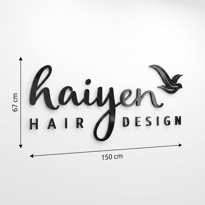 3D Logo Thi Hai Yen haiyen Hairdesign