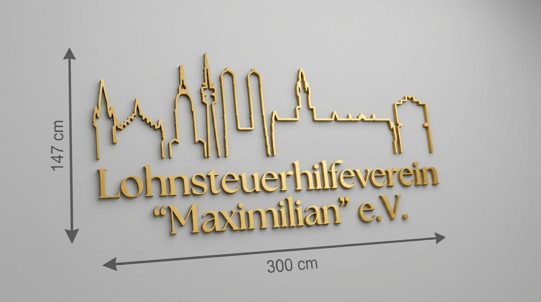 3D Logo Nikolina Lohnsteuerhilfeverein „Maximilian“ e.V.
