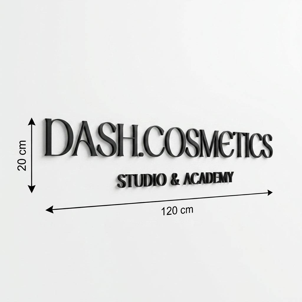 3D Logo Daria DASH.COSMETICS