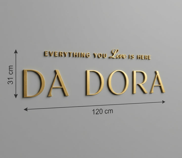 3D Logo Doris Da Dora Boutique