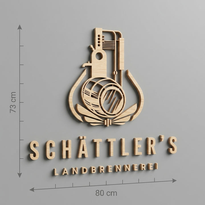 3D Logo Christian Schättlers Landbrennerei GmbH & Co.KG