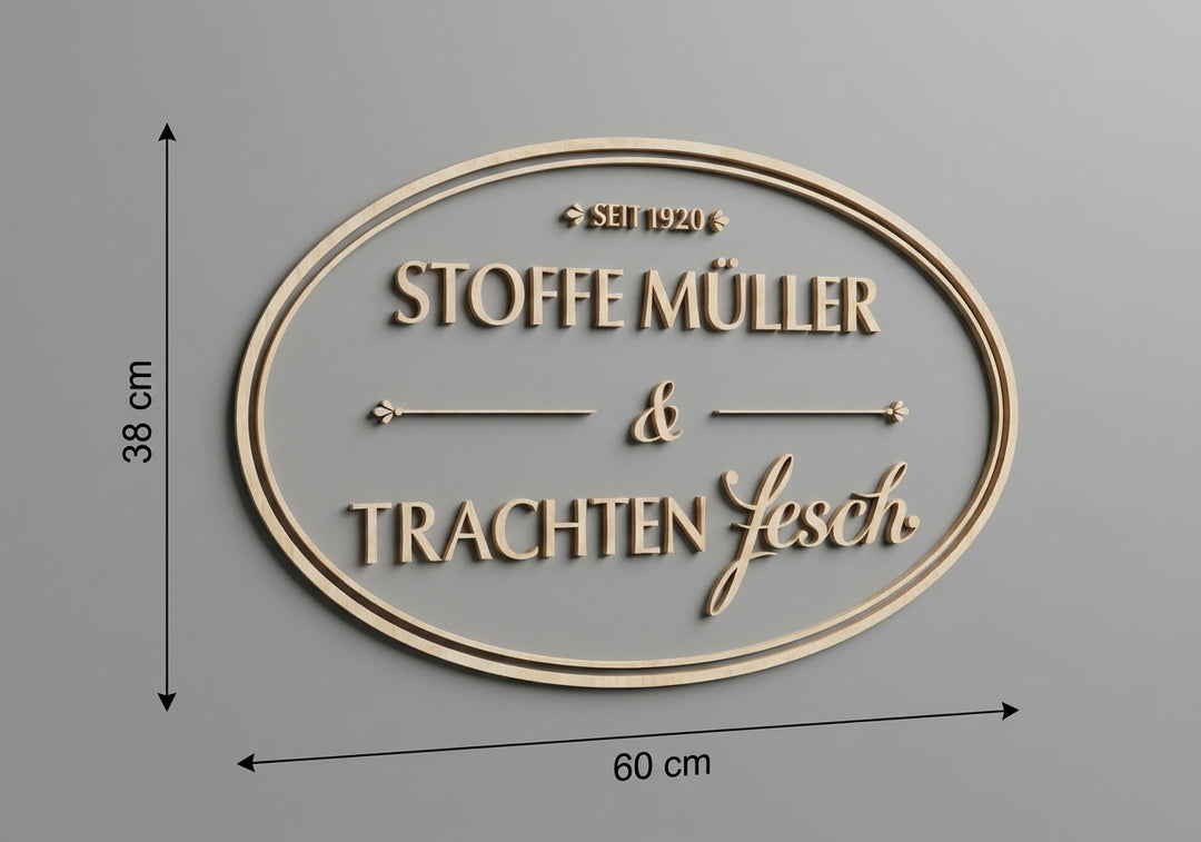 3D Logo Katharina Stoffe Müller & Trachten fesch GbR