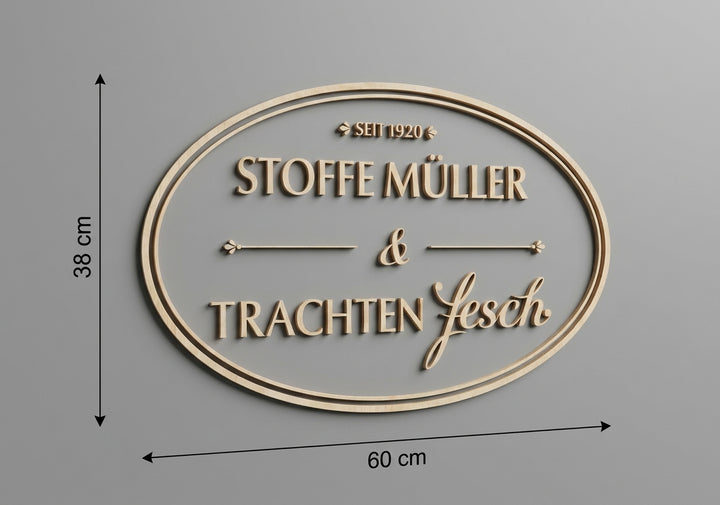 3D Logo Katharina Stoffe Müller & Trachten fesch GbR
