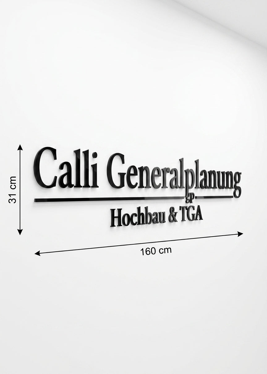 3D Logo Adem Calli Generalplanung Hochbau & TGA