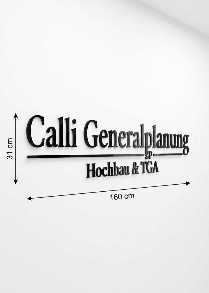 3D Logo Adem Calli Generalplanung Hochbau & TGA