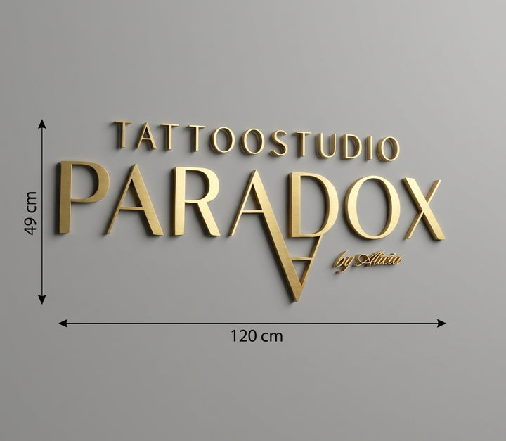 3D Logo Alicia-Sophie Tattoostudio Paradox