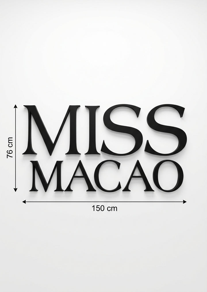3D Logo Melina - Miss Macao