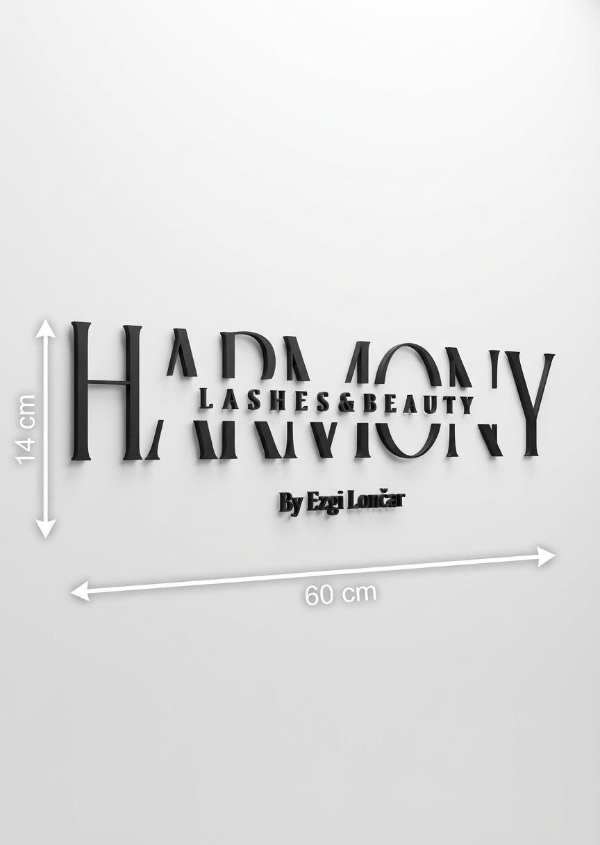 3D Logo Ezgi Harmony Lashes & Beauty