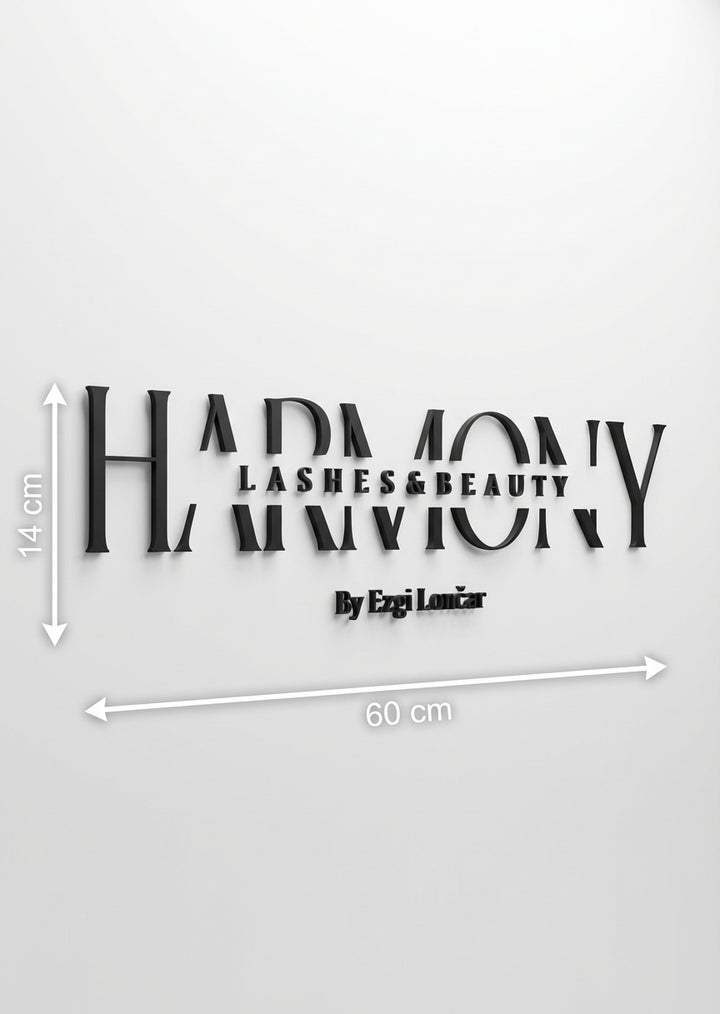 3D Logo Ezgi Harmony Lashes & Beauty