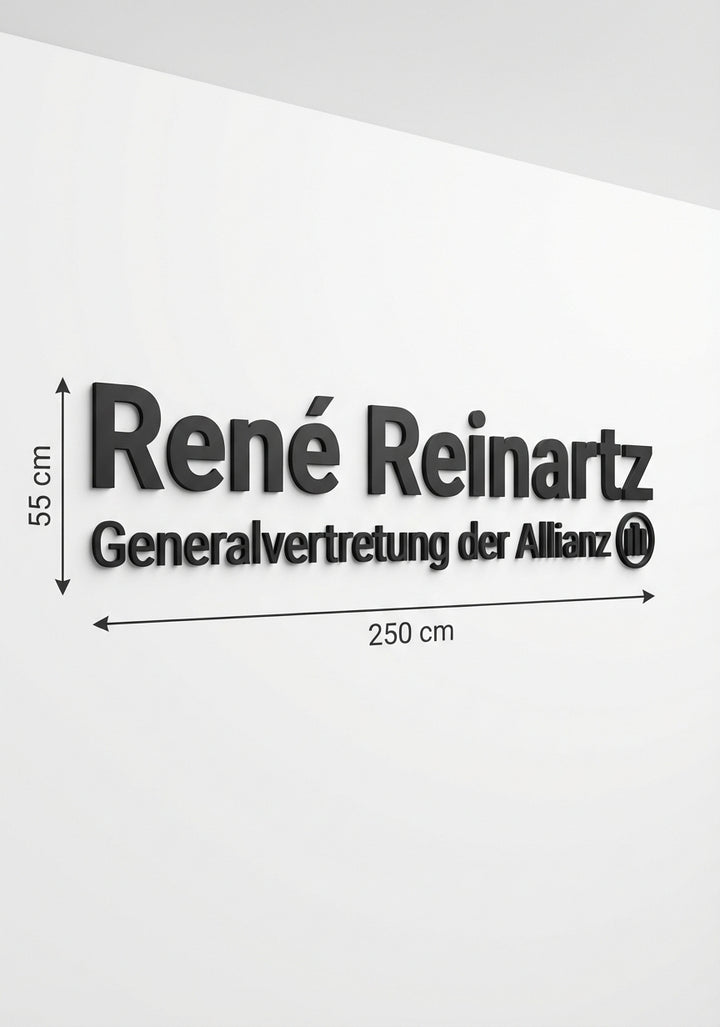 3D Logo Rene RK Intensiv & Allianz