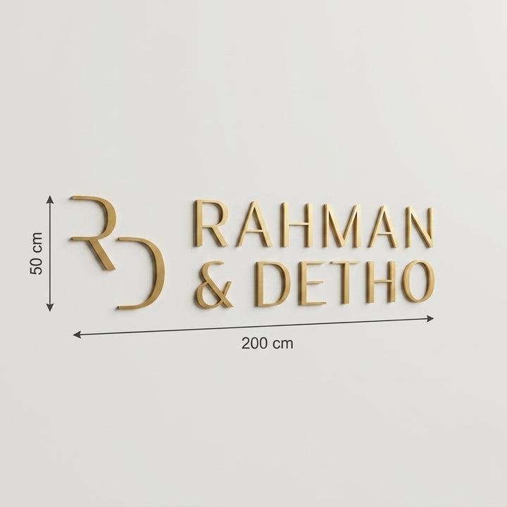 3D Logo Aisha BAG RAHMAN & DETHO