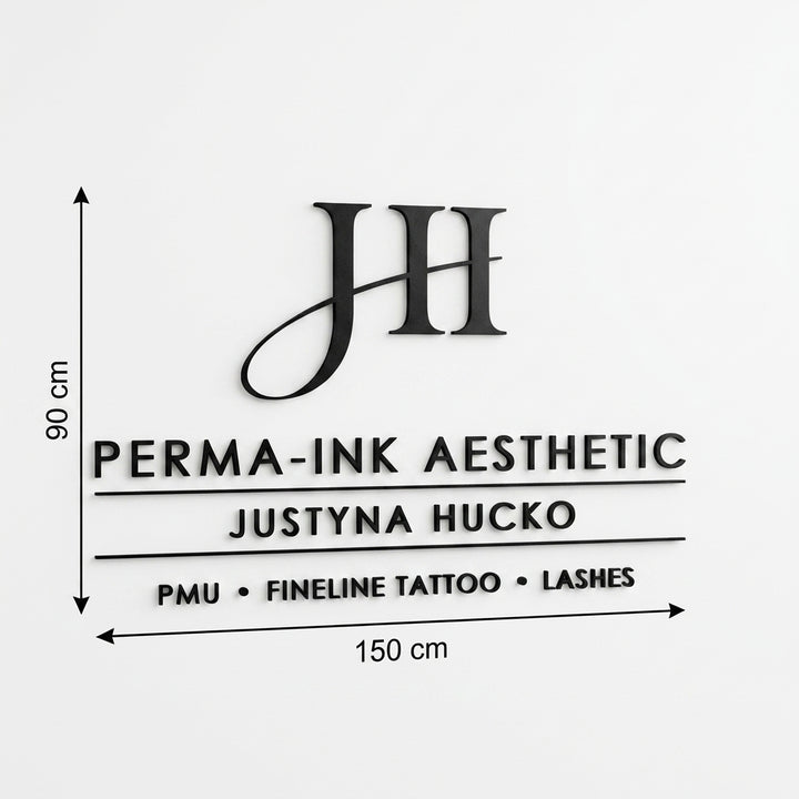 3D Logo Justyna Perma-Ink Aesthetic