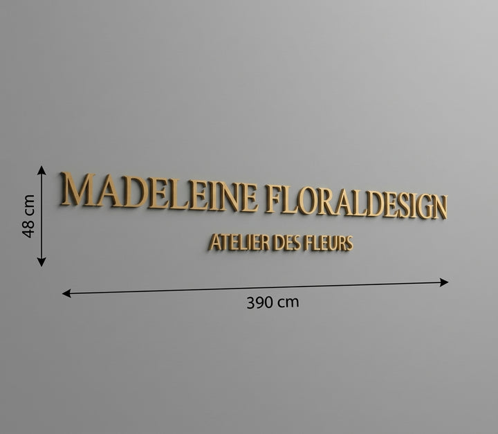 3D Logo Madeleine MADELEINE FLORALDESIGN
