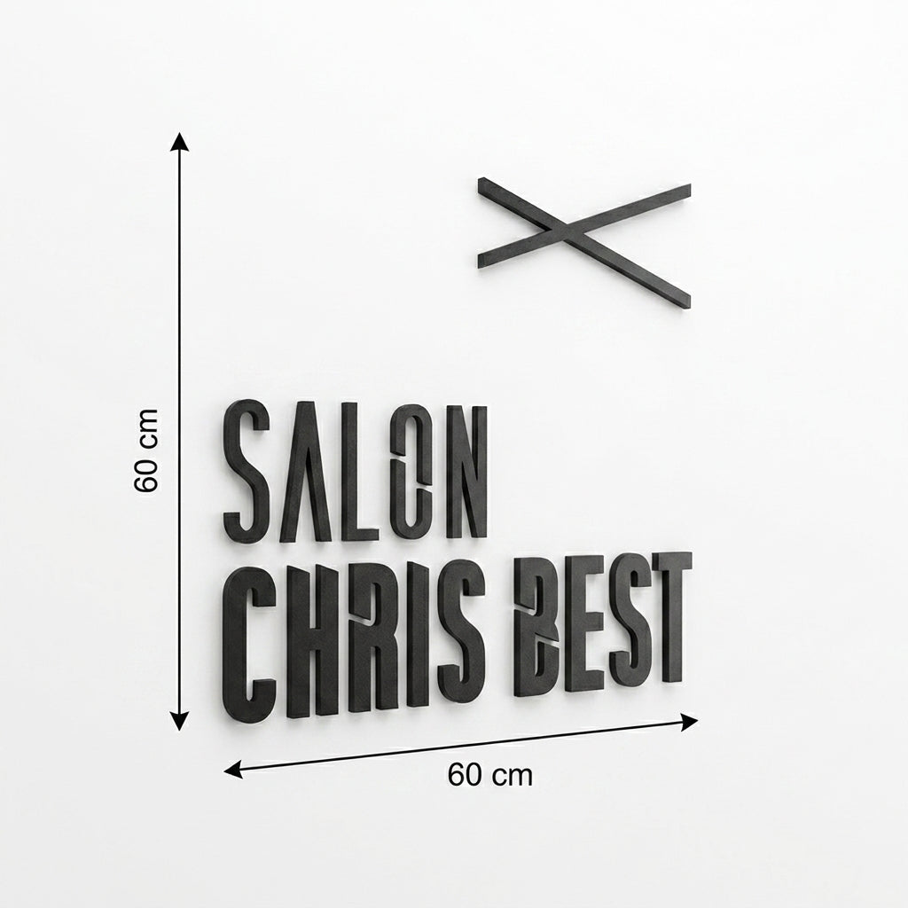 3D Logo Chris Salon Chris best