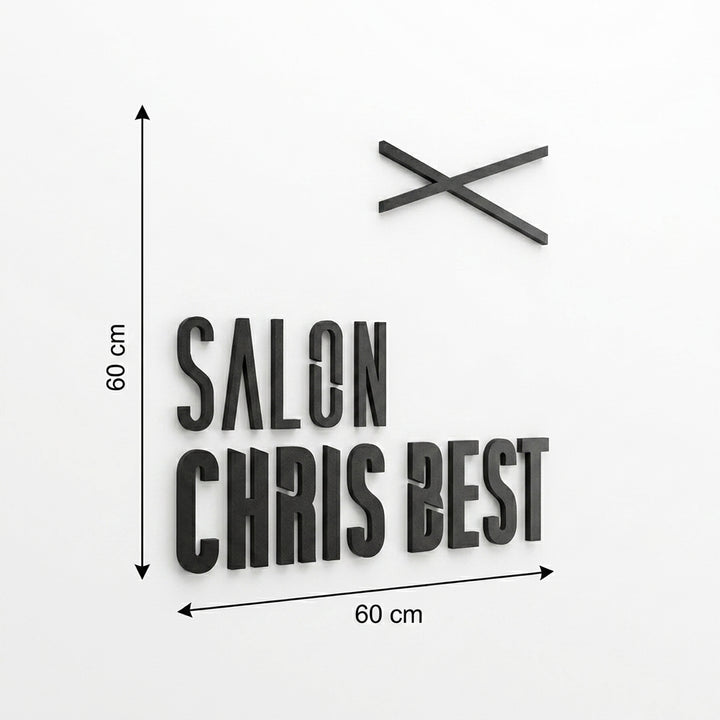 3D Logo Chris Salon Chris best