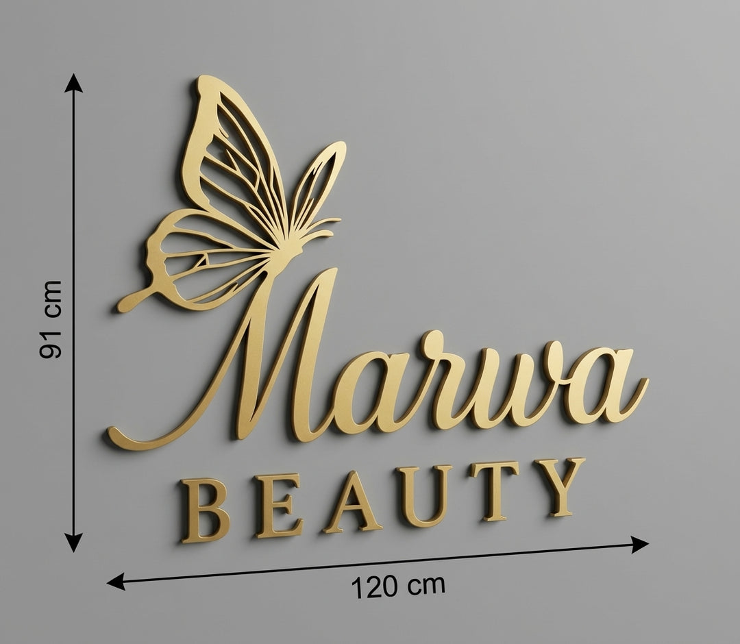 3D Logo Marwa Marwa Beauty