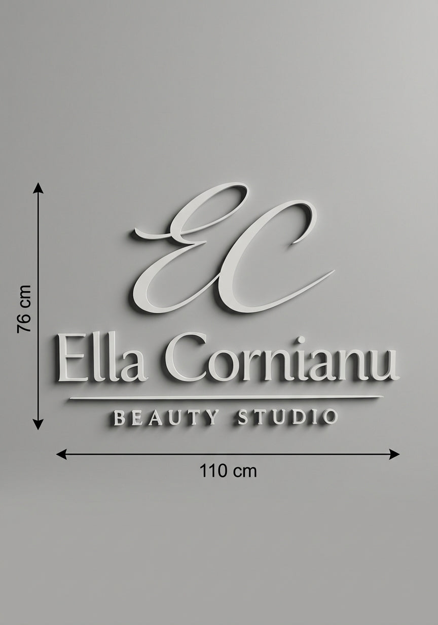3D Logo Ionela - Ella cornianu beauty studio