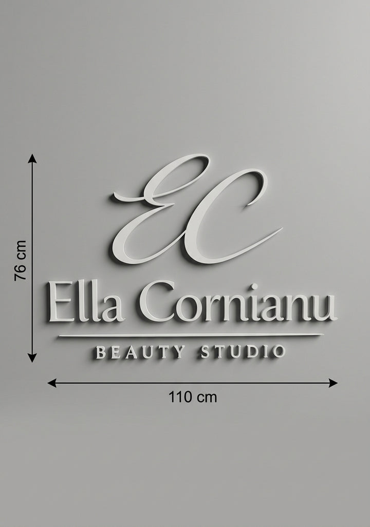 3D Logo Ionela - Ella cornianu beauty studio