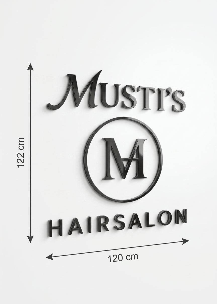 3D Logo Mustafa Friseur