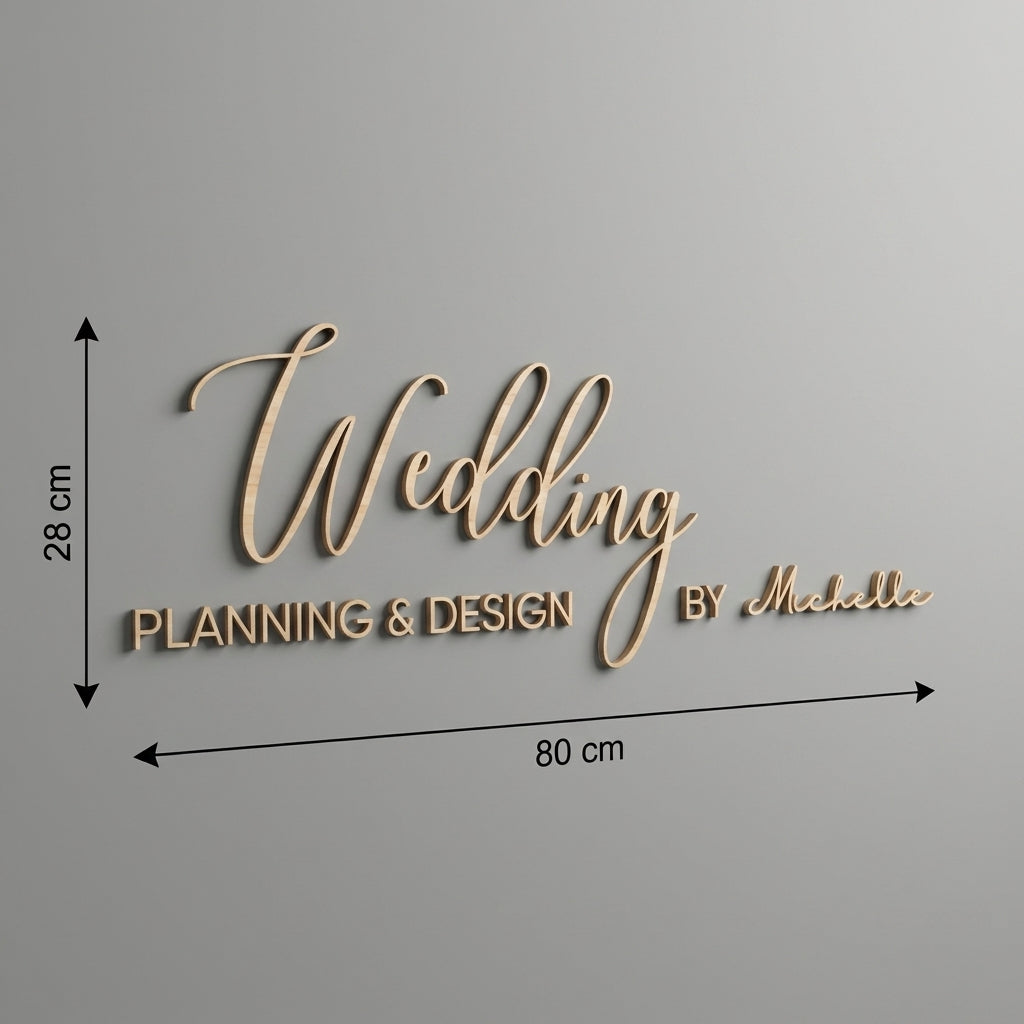 3D Logo Michelle Wedding Planning & Design by Michelle