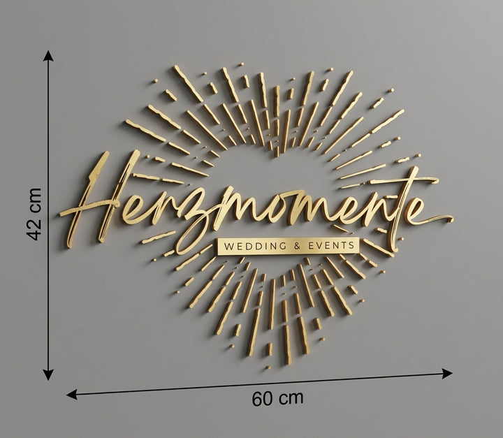 3D Logo Sabrina Herzmomente - Wedding & Events