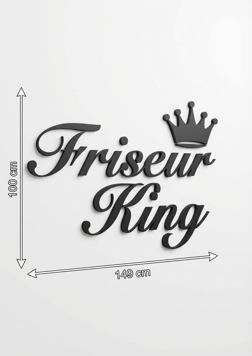 3D Logo Abdelelah Friseur King