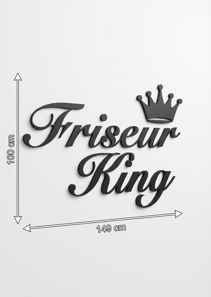 3D Logo Abdelelah Friseur King