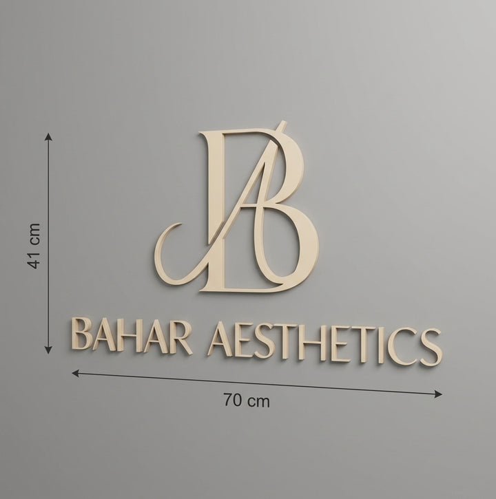 3D Logo Bahar Bahar Aesthetics