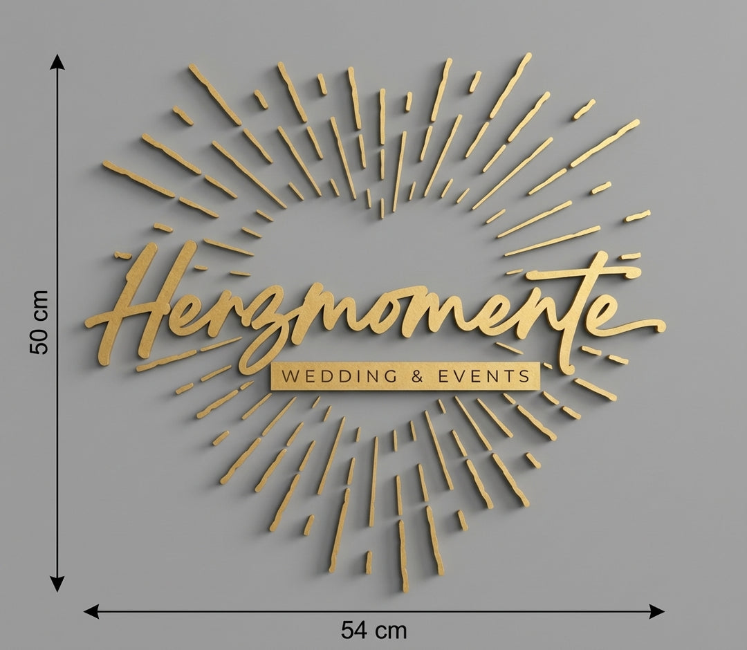 3D Logo Sabrina Herzmomente - Wedding & Events