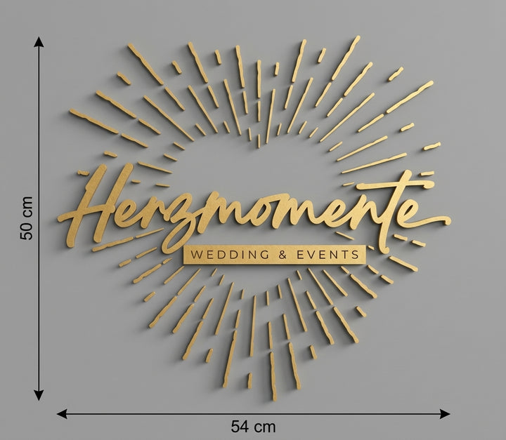 3D Logo Sabrina Herzmomente - Wedding & Events