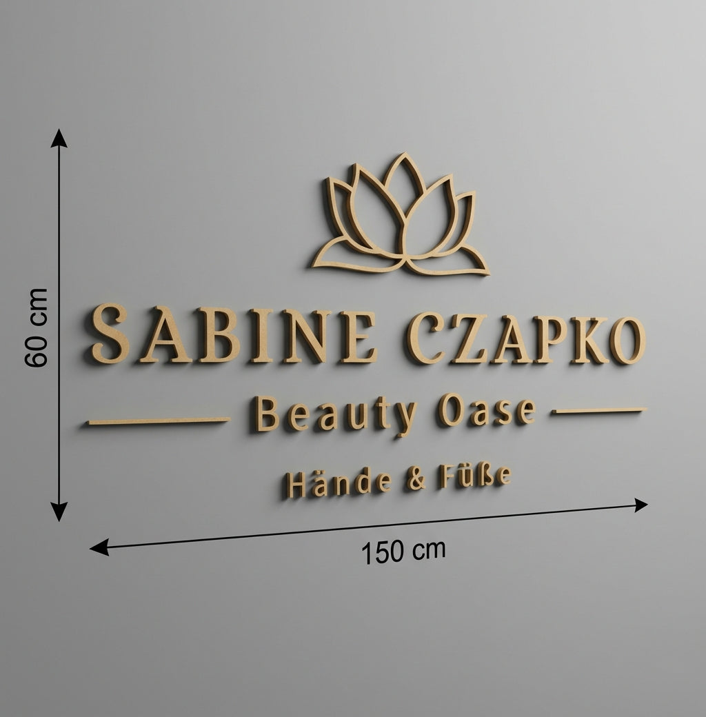 3D Logo Sabine Beauty Oase