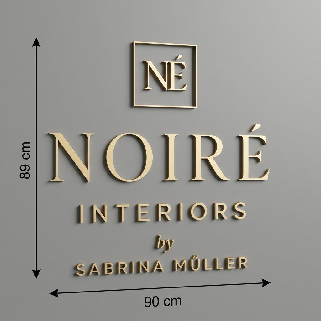 3D Logo Sabrina Noiré interiors
