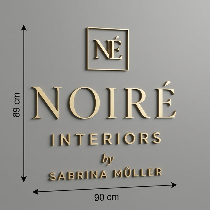 3D Logo Sabrina Noiré interiors
