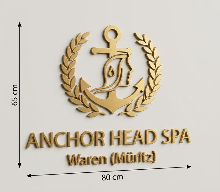 3D Logo Mandy Anchor Head Spa