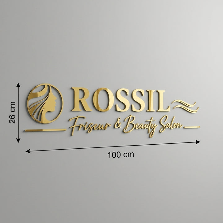 3D Logo Qahraman ROSSIL Friseur & Beauty Salon
