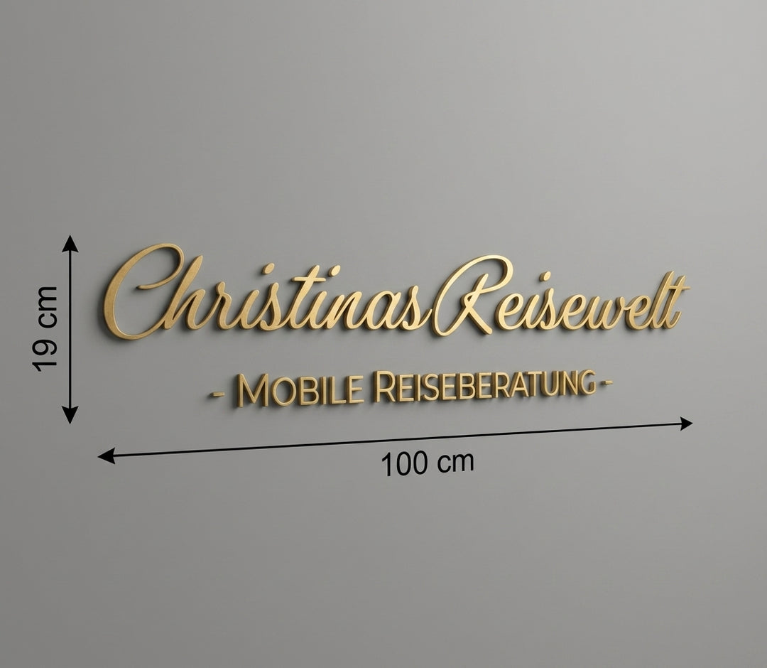 3D Logo Christina Reisebüro