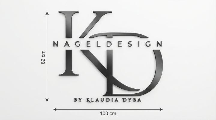 3D Logo Klaudia - Nageldesign by Klaudia Dyba
