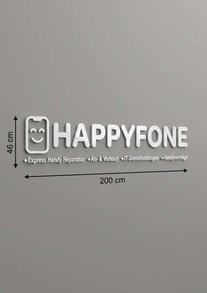 3D Logo Happy Fone
