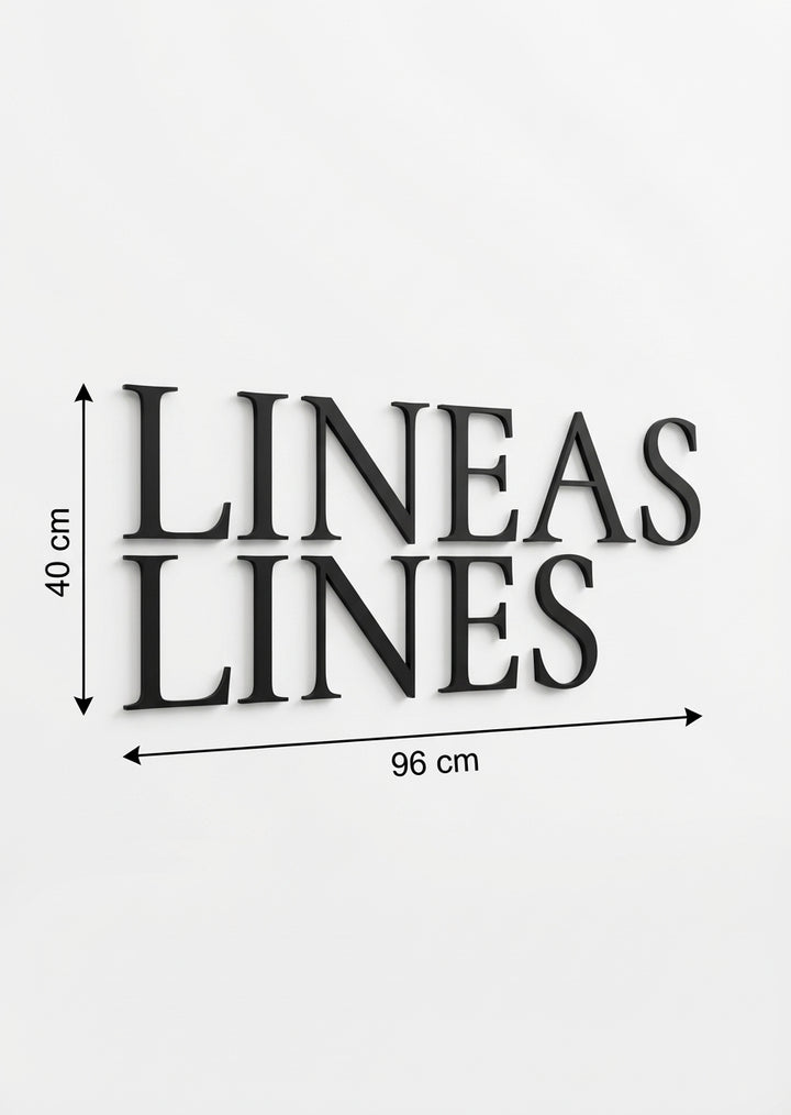 3D Logo Linéa Lineas.Lines Tattoostudio