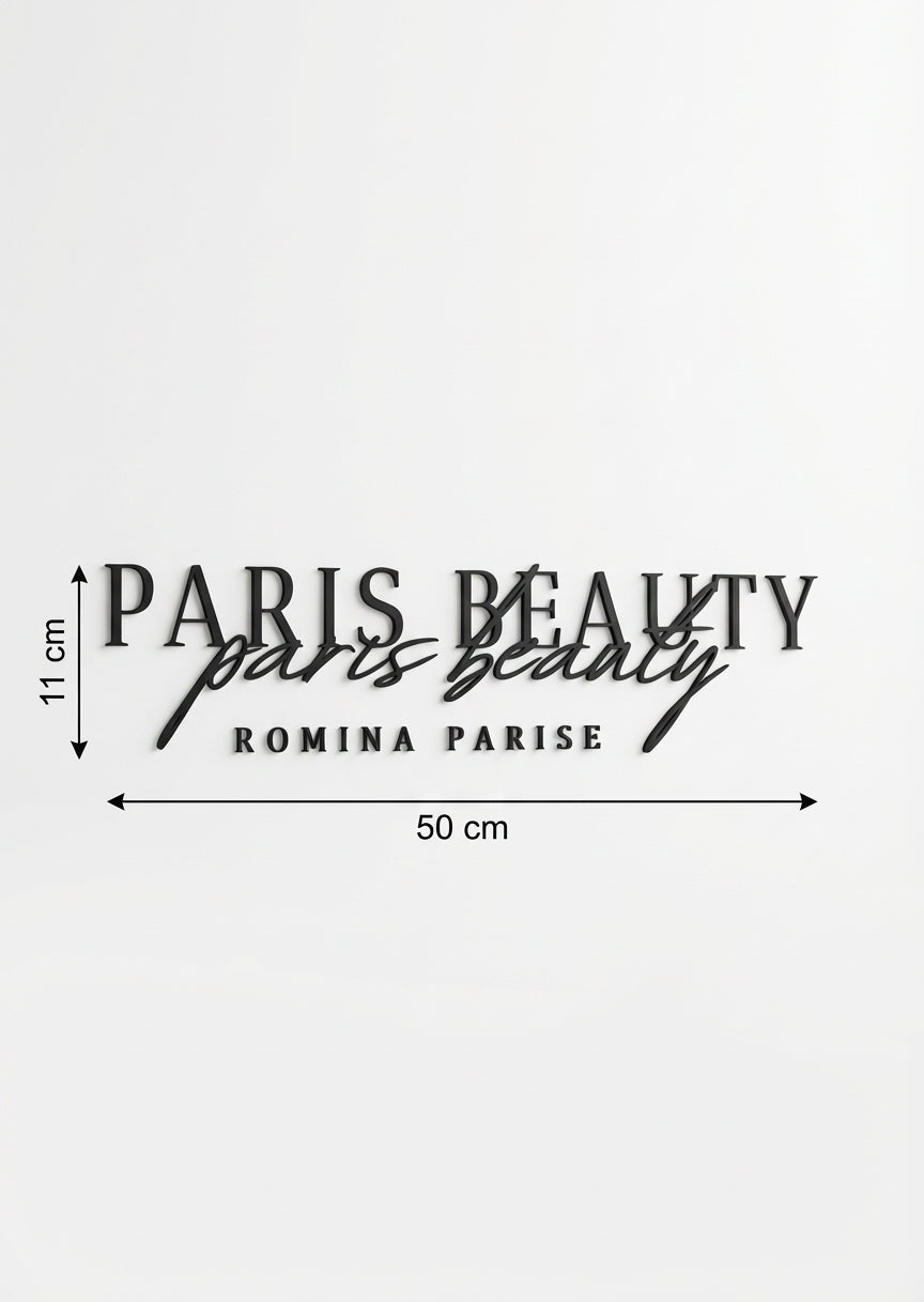 3D Logo Romina Paris Beauty