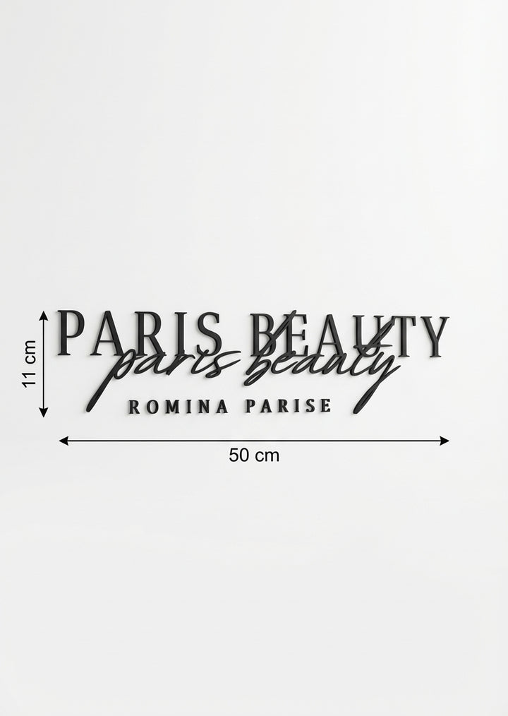 3D Logo Romina Paris Beauty