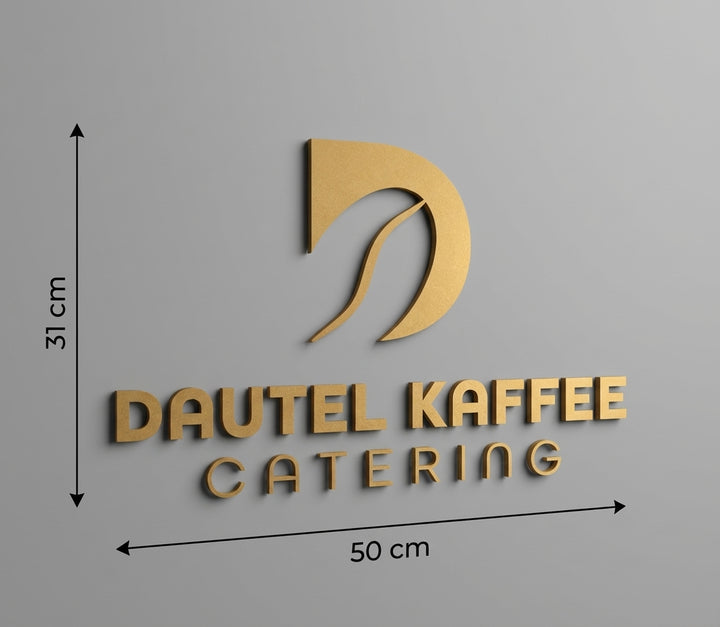 3D Logo Dennis Dautel Kaffee