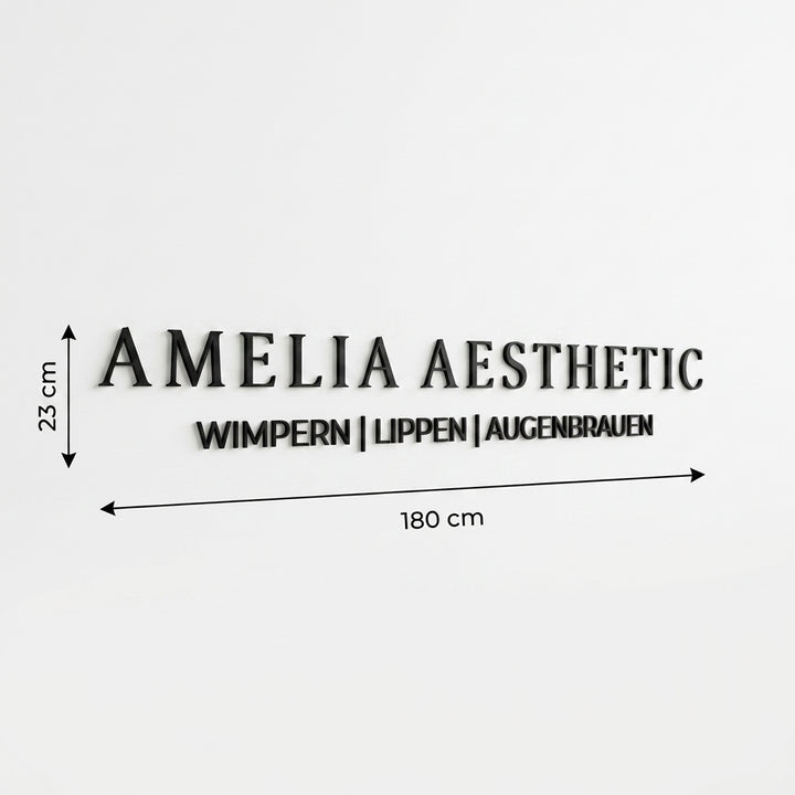 3D Logo Amelia AMELIAAESTHETIC