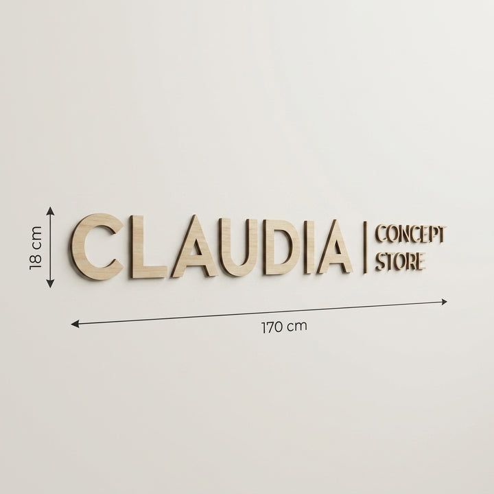 3D Logo Claudia CONCEPT STORE Claudia