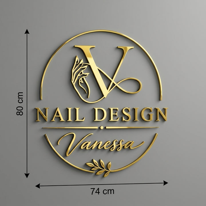 3D Logo Vanessa Nagelstudio