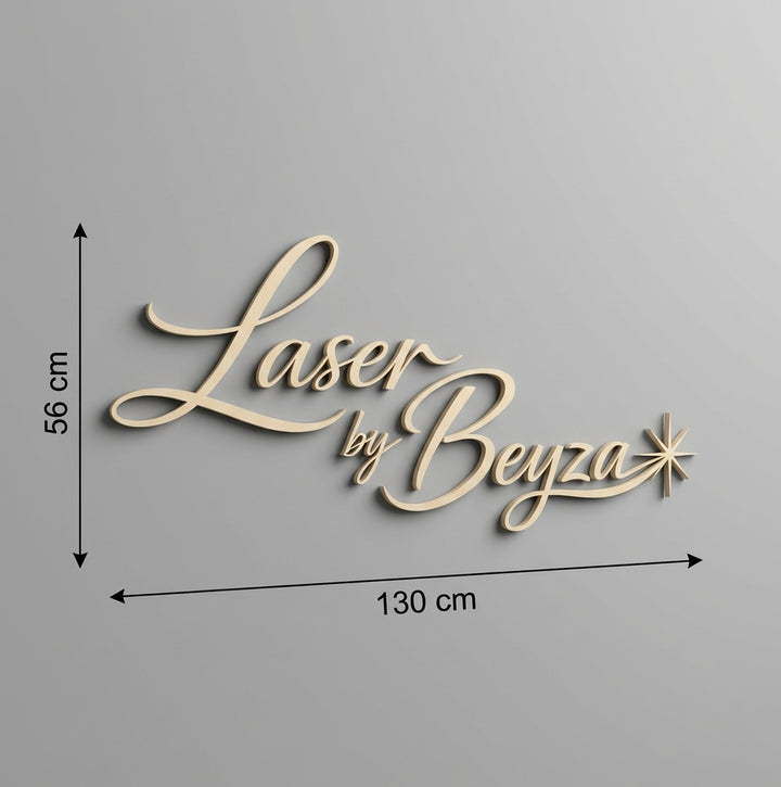 3D Logo Beyza Laserstudio